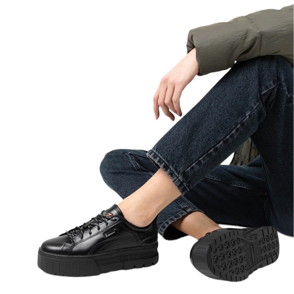 Puma Mayze Flutur Dua Lipa Black Sneakers